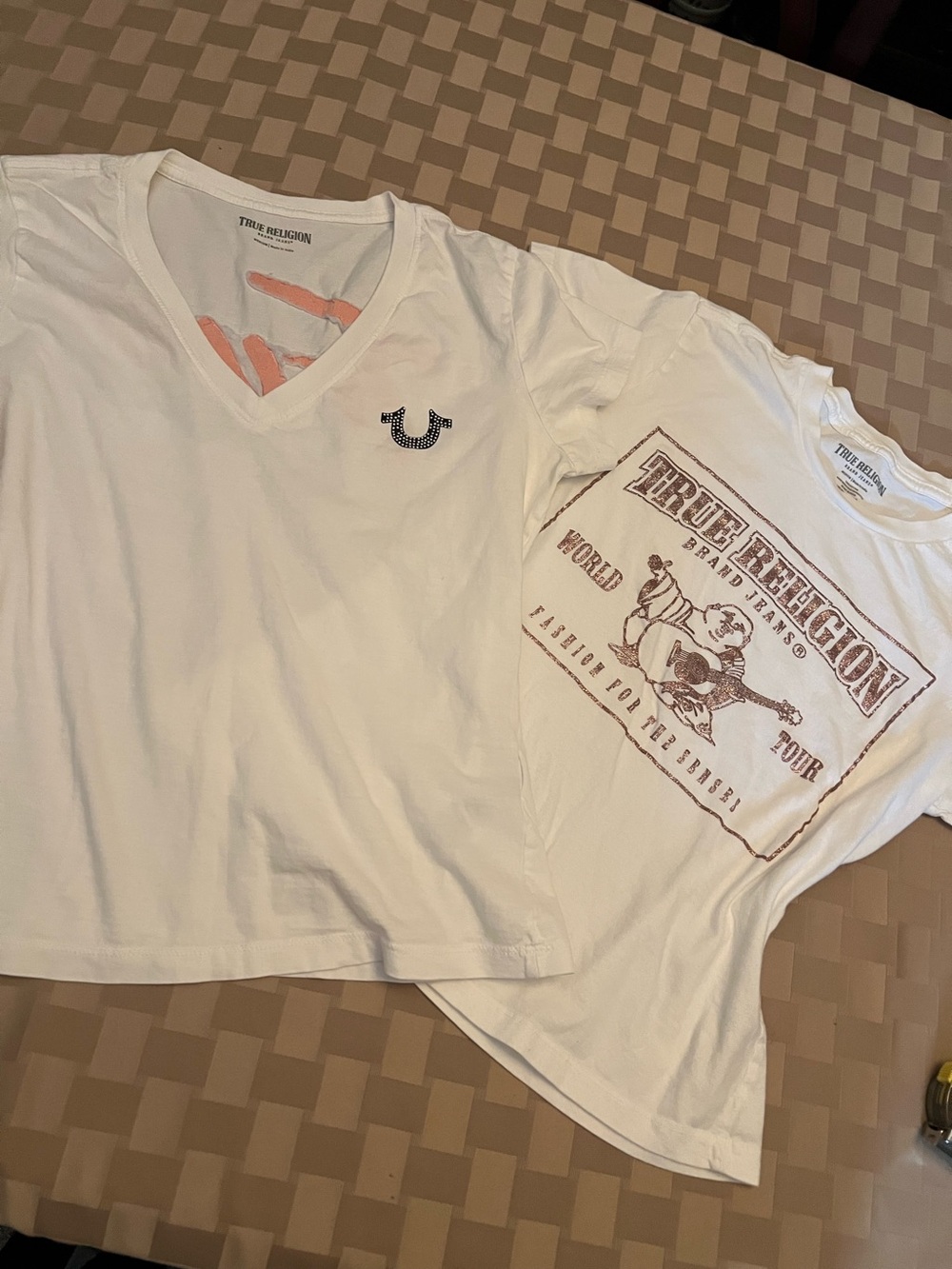 True Religion Women’s White Graphic Tee - Pack of 2